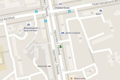 Citylight B in Kharkiv, 1.2x1.8  Nauki prosp. (Lenina prosp.), 30 (No2) scheme