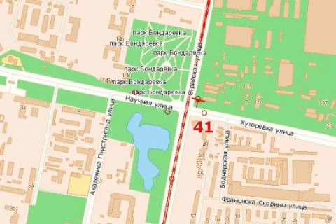 Billboard A in Vasylivka Strijs'ka st. - Hutorivka st. (v centr) scheme