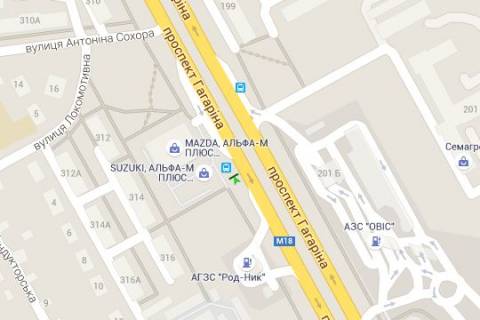 Citylight B in Kharkiv, 1.2x1.8  Gagarina prosp., 314 (zupinka) scheme