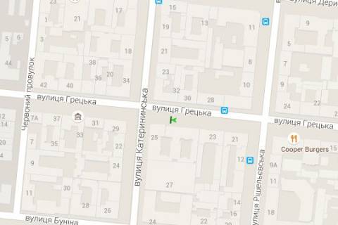 Citylight B in Odessa, 1.2x1.8  Grec'ka st., 25 scheme