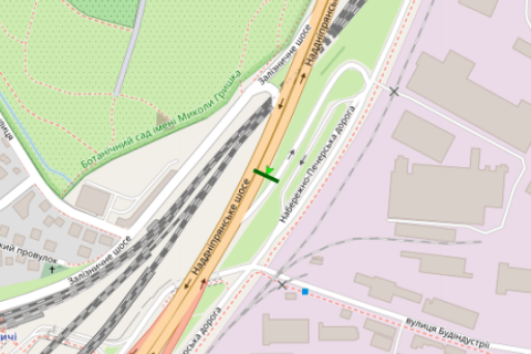 Backlight B in Kyiv, 4x8  Наддніпрянське шосе, Видубичі scheme