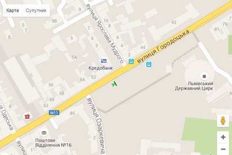Scrolller, Scroll A in Lviv, 2.3x3.14  Gorodoc'ka st. - Aroslava Mudrogo st. - 271450 scheme