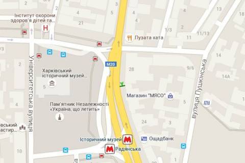 Citylight B in Kharkiv, 1.2x1.8  Konstitucii pl., 26 (No2) scheme