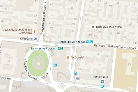 Non-Standard A in Odessa, 1.2x1.8  Пантелеймонівська вул., (З/Д вокзал) scheme