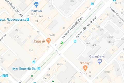 Scrolller, Scroll A in Kyiv, 1.2x1.8  Niznij Val st., 37/20 - 273150 scheme