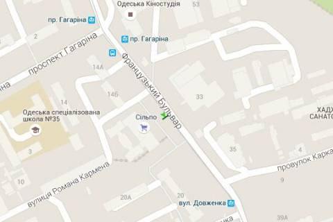 Citylight A in Odessa Francuz'kij bul'v., 16 scheme