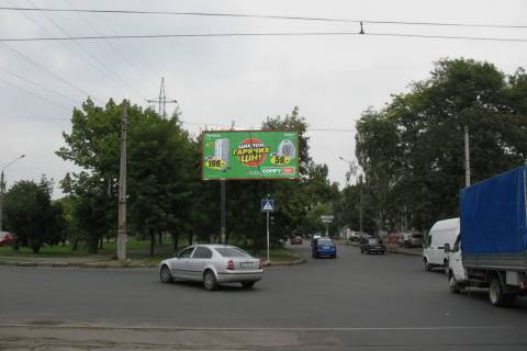 Billboard A in Vasylivka Pogranicna st. (Cigrina st.) - 6-a Slobids'ka st. (Komsomol's'ka (Central'nij r-n) st.) Photo 1