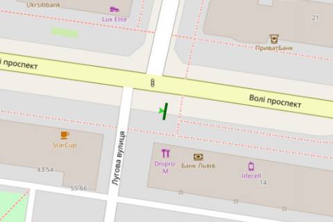 Citylight A in Lutsk, 1.2x1.8  Voli prosp., 14 (No1) scheme