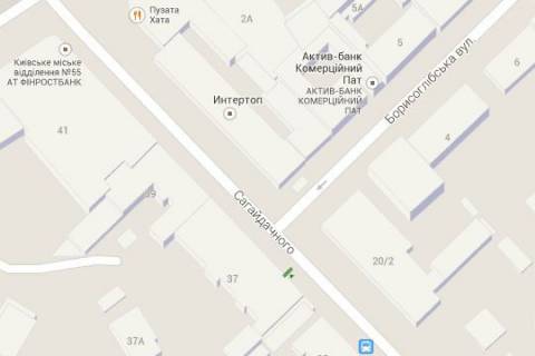 Citylight A in Kyiv, 1.2x1.8  Petra Sagajdacnogo st., 37 No1 - No13("Laura Ashley" Butik) (u napramku Kontraktovoi pl.) scheme