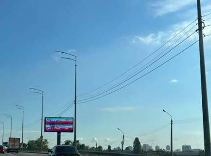 Video Billboard A in Kyiv, 4x8  Наддніпрянське шосе, Видубичі ((розширення 768х384)) - 560411 Photo 1