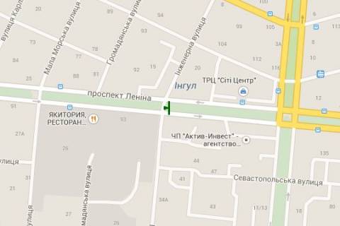 Prismatron, Prism A in Vasylivka Central'nij prosp. (Lenina prosp.) - Inzenerna st., (prizma) No2 - 427660 scheme