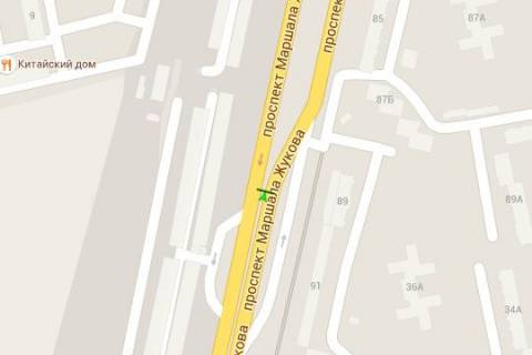 Billboard A in Odessa, 3x6  Nebesnoi Sotni prosp. (Marsala Zukova prosp.), 91 (prava) scheme