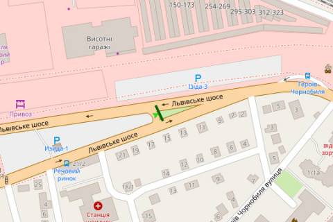 Billboard A in Khmelnitsky, 3x6  L'vivs'ke sose, 15 scheme