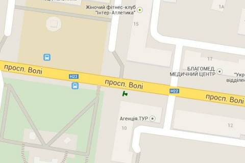 Citylight B in Lutsk, 1.2x1.8  Voli prosp., 10 scheme