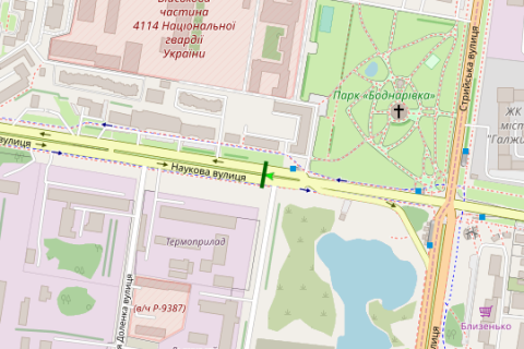 Prismatron, Prism A in Lviv, 3x6  Naukova st., 3 - Strijs'ka st., (prizma) (vid st. Strijs'ka) - 404975 scheme