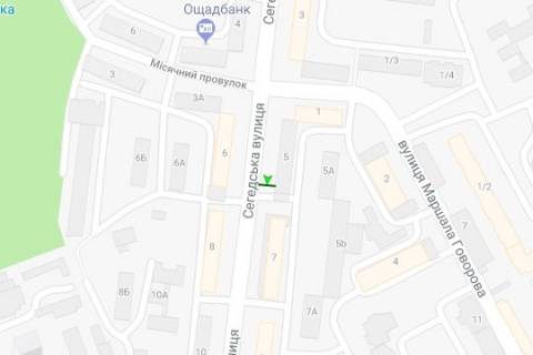 Billboard B in Odessa, 3x6  Segeds'ka st., 5 scheme