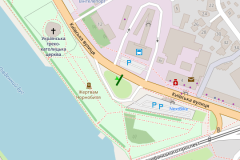 Prismatron, Prism A in Vinnytsia, 3x6  Kiivs'ka st., navproti Avtovokzalu (prizma) - 272339 scheme