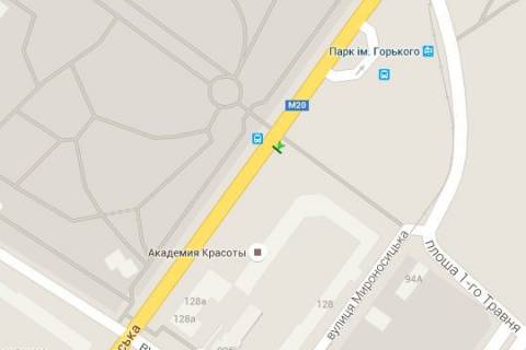 Citylight B in Kharkiv, 1.2x1.8  Sums'ka st., 128 scheme