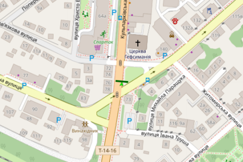 Scrolller, Scroll A in Lviv, 2.3x3.14  Кульпарківська вул. - Антоновича вул. - 663876 scheme