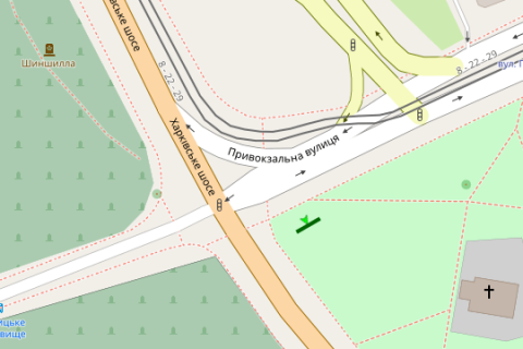 Backlight B in Vasylivka, 4x8  Harkivs'ke sose - Privokzal'na st. scheme