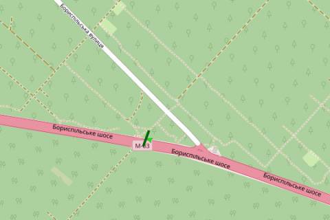 Billboard A in Kyiv, 3x6  Borispil's'ke sose, 3,4 km do Kieva (u napramku Kieva) scheme