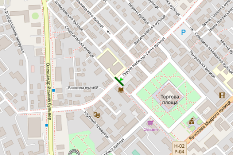 Billboard B in Bila Tserkva, 3x6  Geroiv Nebesni sotni st. - Spartakovs'ka st. scheme