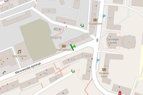 Non-Standard A in Kyiv, 1.2x1.8  Мечникова вул., 11   зуп. «Кловський узвіз», ресторан «Шоти» (1) scheme