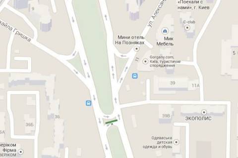 Billboard A in Kyiv, 3x6  Petra Grigorenka prosp., 39 (u napramku  Bazana Mikoli prosp. ) scheme