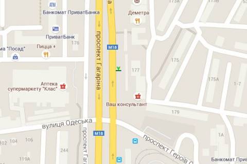 Citylight B in Kharkiv, 1.2x1.8  Gagarina prosp., 177 (zupinka) No4 scheme