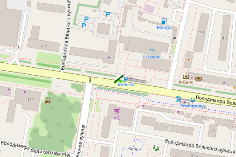 Prismatron, Prism A in Lviv Volodimira Velikogo st., 52 - Vasilia Simonenko st. (prizma) - 274547 scheme