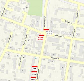 Citylight A in Khmelnitsky, 1.2x1.8  Kam`anec'ka st. - Staromis'ka st. (Primakova st.) scheme