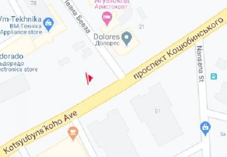 Scrolller, Scroll A in Vinnytsia, 2.3x3.14  Коцюбинського просп. - Бевза Івана вул. - 615938 scheme