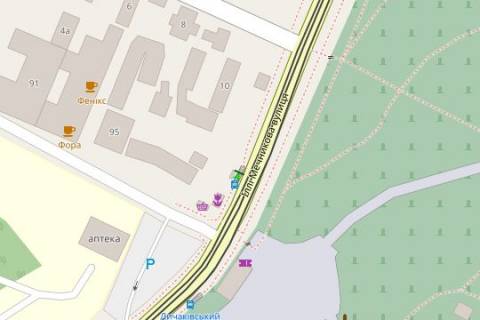 Citylight B in Lviv, 1.2x1.8  Illi Mecnikova st. (Licakivs'kij cvintar) scheme