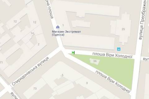 Citylight A in Odessa, 1.2x1.8  Viri Holodnoi pl., 3A - Spiridonivs'ka st. scheme