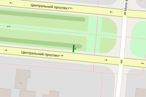Citylight B in Mykolaiv, 1.2x1.8  Central'nij prosp. (Lenina prosp.) - Mala Mors'ka st., (No1) scheme