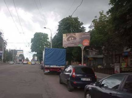 Billboard A in Rivne, 3x6  Grusevs'kogo Akademika st., 1 - Vasila Cervonia st. Photo 1