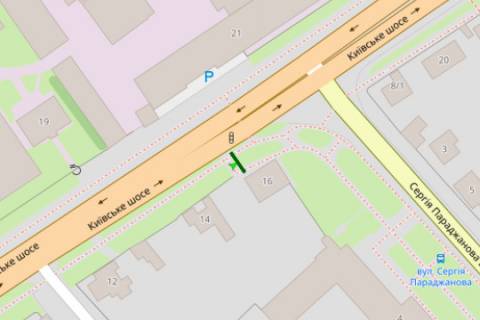 Billboard A in Zhytomyr, 3x6  Kiivs'ke sose, 16 scheme