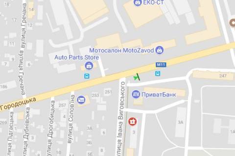 Prismatron, Prism A in Lviv Gorodoc'ka st. - Vigovs'kogo st. (Ivana Vigovs'kogo st.) (prizma) - 258781 scheme