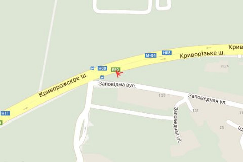 Billboard B in Vasylivka, 3x6  Krivoriz'ke sose - Zapovidna st. scheme