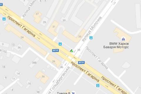 Scrolller, Scroll A in Kharkiv, 2.3x3.14  Gagarina prosp. - Molocna st. (Kirova (Cervonozavods'kij r-n) st.) - 102696 scheme