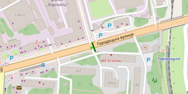 Scrolller, Scroll A in Lviv, 2.3x3.14  Городоцька вул., 245 - 564399 scheme