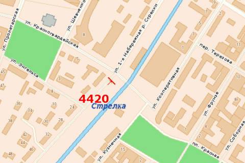 Billboard B in Sumi, 3x6  Pokrovs'ka pl. - 1-a Naberezna r. Strilki st. scheme