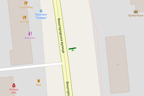 Prismatron, Prism A in Kyiv, 3x6  Visgorods'ka st., 24 - 274595 scheme