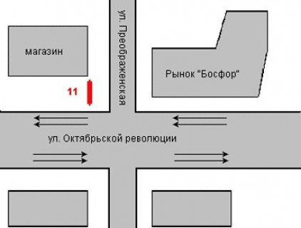 Backlight A in Kropyvnytskyi (Kirovograd), 1.2x1.8  Vokzal'na st. (Zovtnevoi Revolucii st.), 37/16 scheme