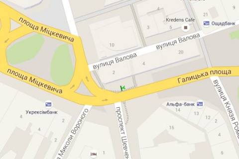 Citylight A in Lviv, 1.2x1.8  Galic'ka pl., 2 scheme