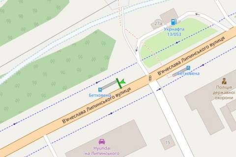 Non-Standard A in Lviv, 1.2x1.8  Вячеслава Липинського вул., 36 scheme