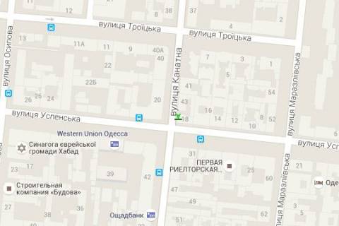 Citylight B in Odessa, 1.2x1.8  Kanatna st. - Uspens'ka st., 16 scheme