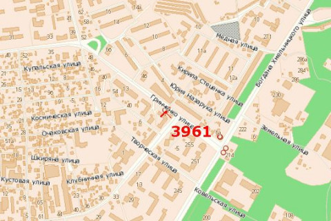 Billboard B in Vasylivka Grincenka st., 5 scheme