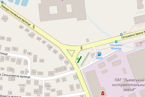 Prismatron, Prism A in Vasylivka Zamarstinivs'ka st. - Get'mana Mazepi st. (prizma) - 424362 scheme