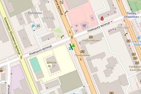 Citylight B in Kyiv, 1.2x1.8  Antonovica st. (Gor'kogo st.), 130\17, zup.  <<Volodimirs'kij rinok>> (2) scheme